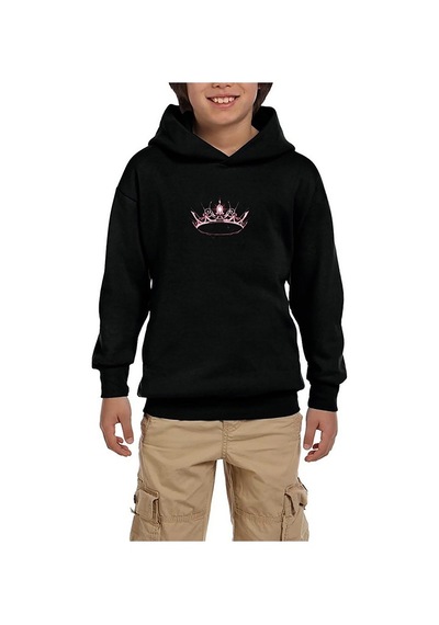 Zepplin Giyim Blackpink Queens Siyah Çocuk Kapşonlu Sweatshirt Siyah
