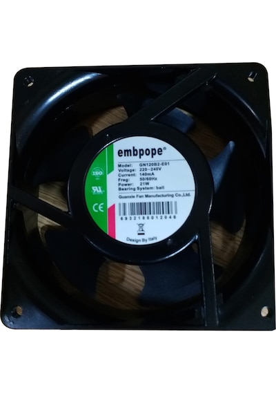 Fermond 120X120X38Mm 220V 0.14A Rulmanlı Fan