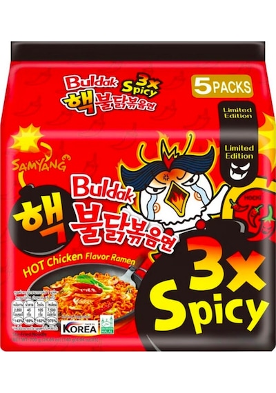 Samyang Buldak 3x Acılı Tavuk Aromalı Ramen5'li Paket