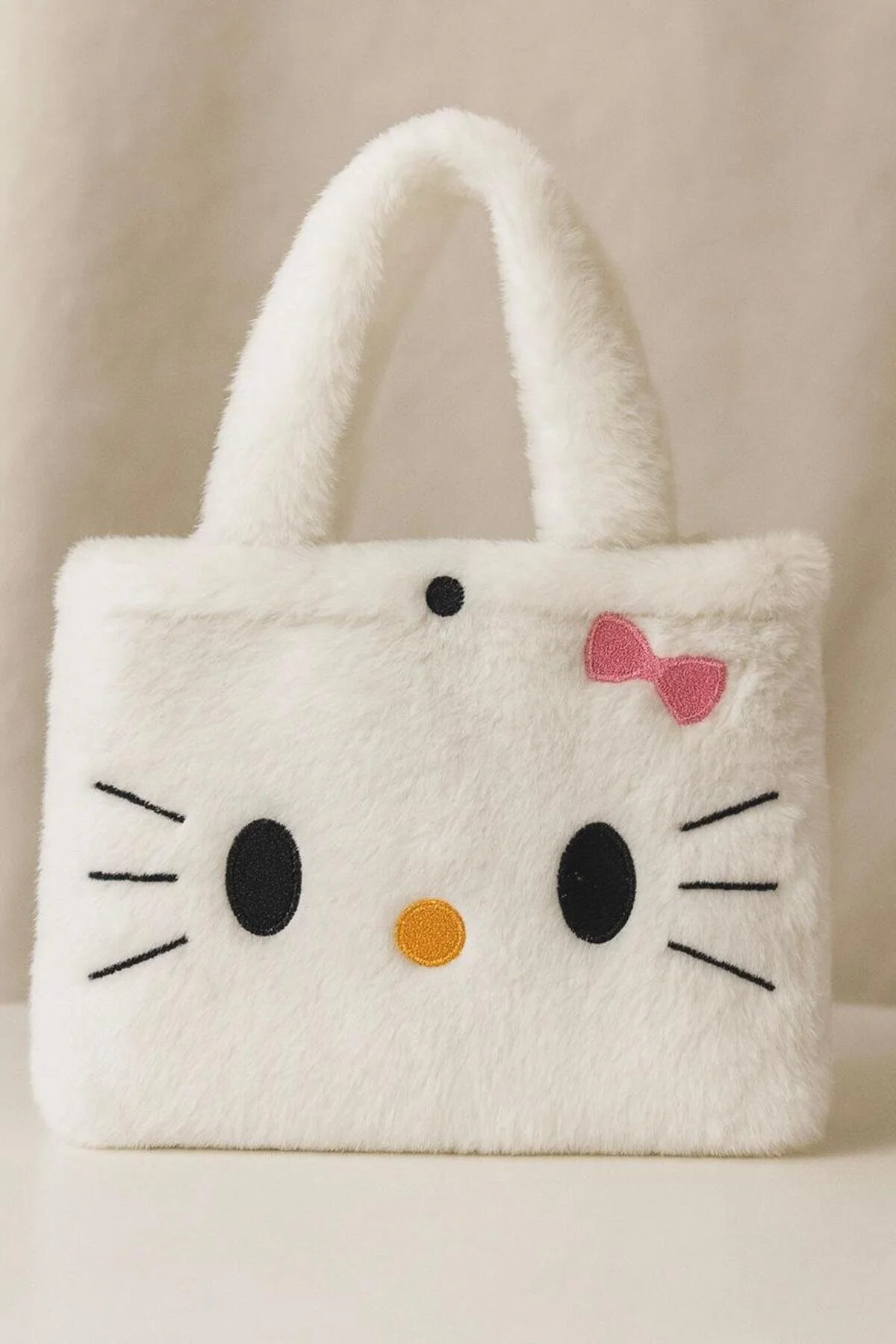 Hello Kitty Peluş Oyuncak 35cm + Peluş Çanta - Sevimli & Yumuşak Açık Pembe
