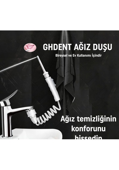 Ağız Duşu 2 Başlıklı Askılısız Musluk Aparatlı