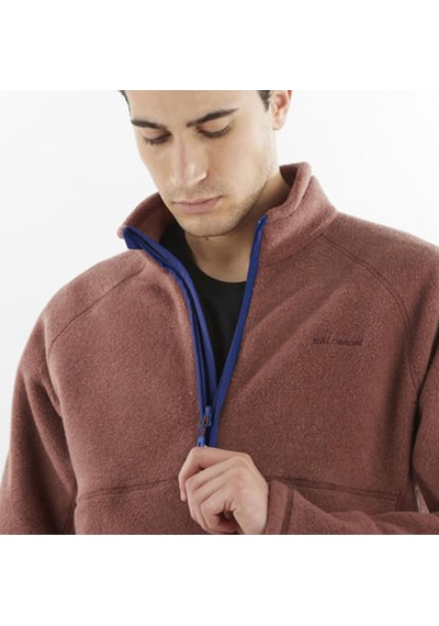 Salomon C22840 Chroma Fleece Pullov Hz Erkek Polar - Kırmızı Kırmızı