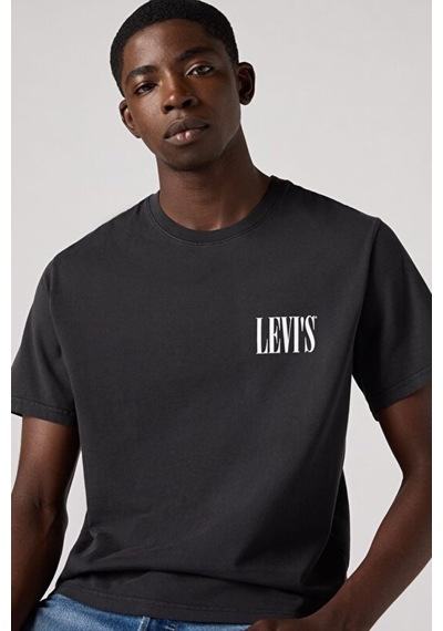 Levi's Erkek Relaxed Fit Kısa Kollu Graphic Siyah T-shirt - Siyah