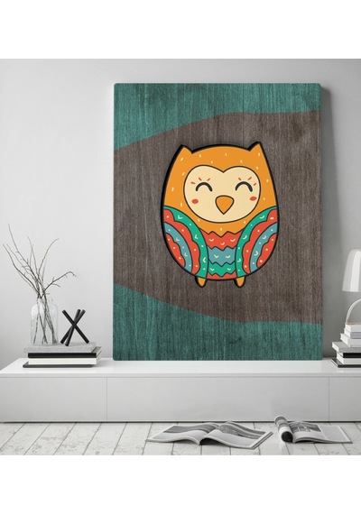 Bk Home Baykuş Tasarımlı Kanvas Tablo 50X70Cm-4