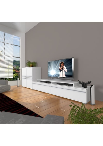 Decoraktiv Ekoflex On Mdf Tv Ünitesi Tv Sehpası Beyaz