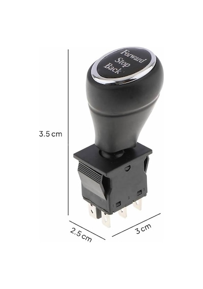 Joystick Kcd4 Anahtar Latch Siyah İleri Geri Vites Kolu 16a 250v Akülü Çocuk Arabası Vinç