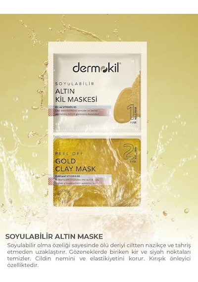 Soyulabilir Altın Maske 2x 7.5 Ml 2li Paket