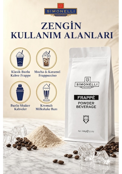 Simonelli Klasik Buzlu Frappe Ice Coffee Toz Karışımı 1 KG
