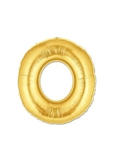 O Harf Folyo Balon Altın Renk 40 İnç Çok Renkli
