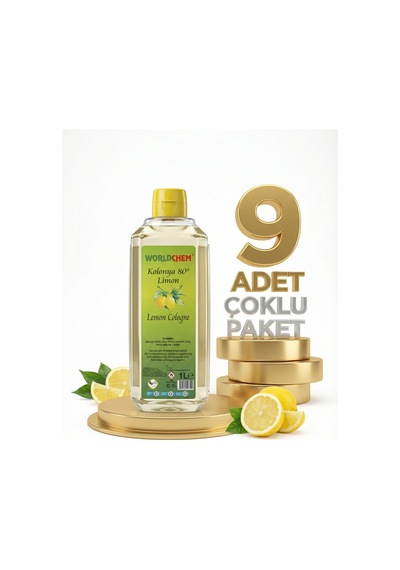 Worldchem Limon Kolonyası 9x1 Lt