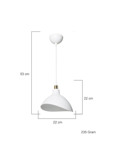 Ag Lightdesign Beyaz Sarkıt Avize Yatak Odası Salon Mutfak Koridor Lamba 22 Agnm44 Diğer