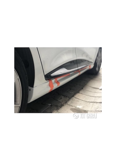 Kit Garaj Renault Clio 4 Yan Marşpiyel Çift Plastik Boyasız