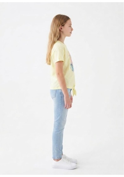 Stsahra Kız Çocuk Sarı T-shirt 00666sr