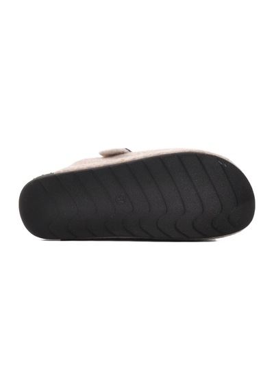 Bej Tekstil Kadın Terlik K-9548 Z Bej