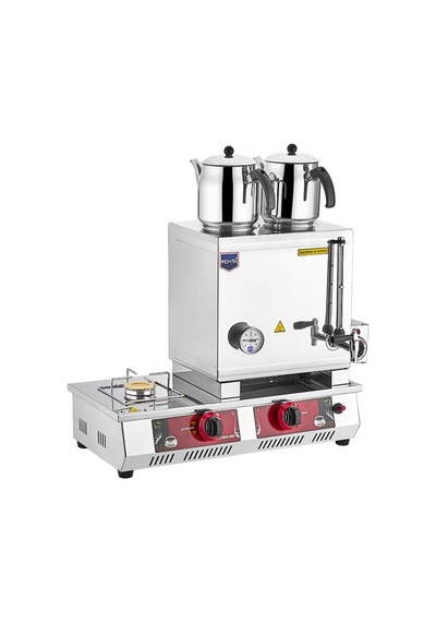 Remta 40 Model 2 Demlikli Gazlı Ce + Elektrikli Çay Ocakğı 29 Lt