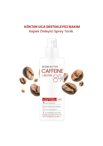 Caffeine Biotine Yavaş Uzayan Kepeklenen Saçlar İçin Tonik 150 Ml