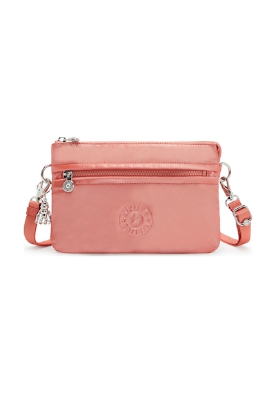 Kıplıng Riri Küçük Boy Omuz Çantası Çıkarılabilir Askılı Pembe Peach Glam Pembe