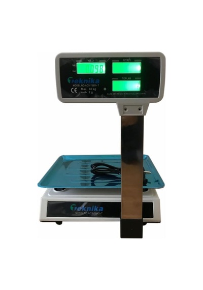Teknika - Plt 40 KG Kollu Çift Ekranlı Boyunlu Elektronik Terazi