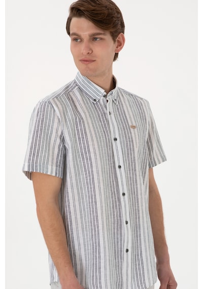 U.s. Polo Assn. Erkek Lacivert Gömlek Kısa Kollu 50299960-vr033 Lacivert