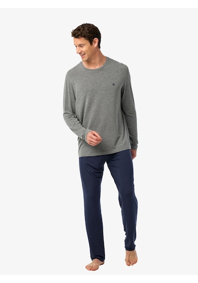 Blackspade Erkek Pijama Takımı 41043 - Gri Melanj