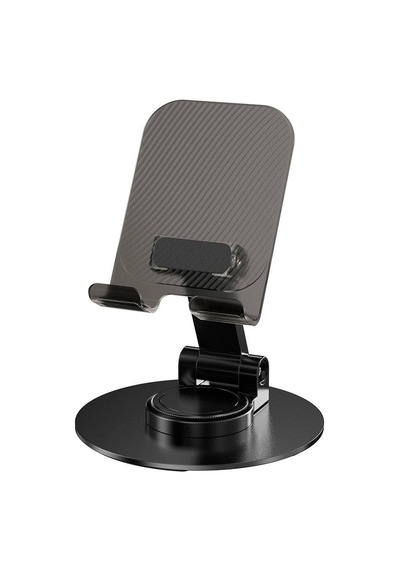 Taşınabilir Katlanabilir 360 Dönebilen Karbon Çelik Tasarımlı Telefon Ve Tablet Standı Acı Kahverengi