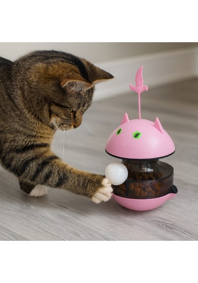 2 Adet Mama Ödüllü Hacıyatmaz Plastik Kedi Oyuncağı