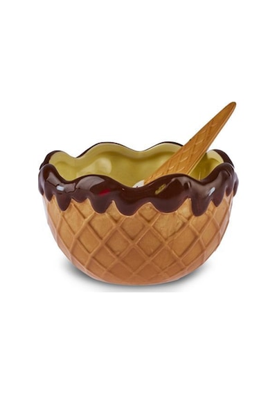 Karaca  Chocolate Chip 3'lü Kaşıklı Dondurma Kasesi