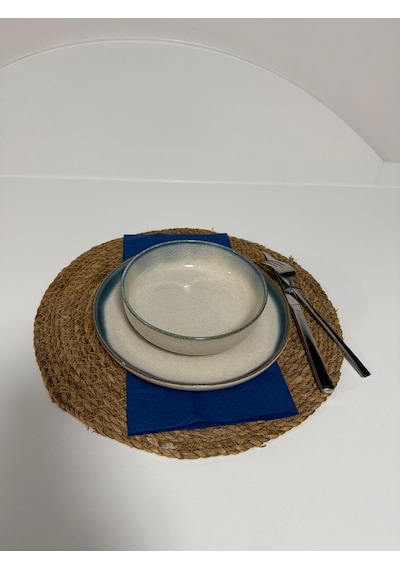 Midye Desenli Tarçın 15cm Kase 4lü Krem