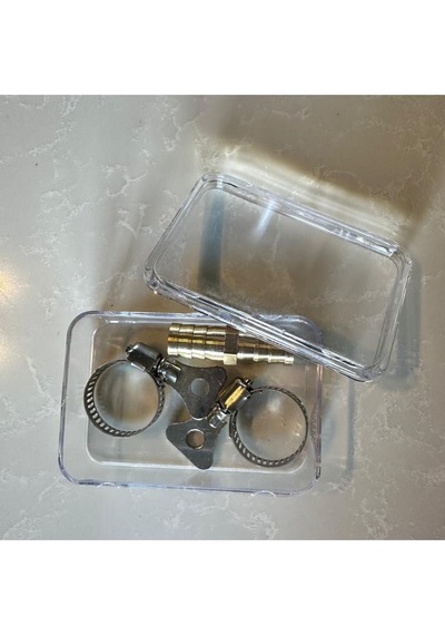 Hortum Kelepçesi Metal Kelebek 2 Adet Ve 2 Yollu Pirinç Konnektör 12mm-1/2' 16 x 25