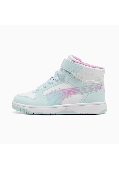Puma Rebound Slam Mıd Faded Glow Çocuk Ayakkabısı Çok Renkli