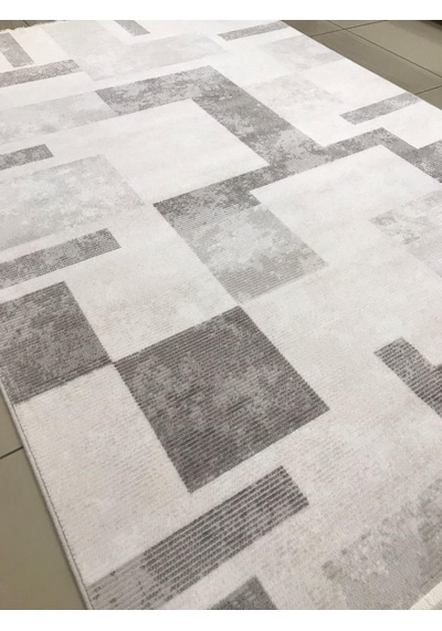 Merinos Halı Vista 76585 096 Serisi Triko Akrilik Salon Oturma Yatak Odası Halısı Gri