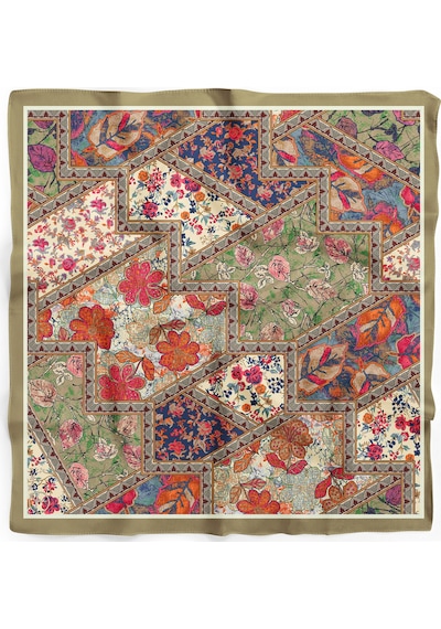 Jardind'art Desen 55x55cm Bandana/fular Çok Renkli