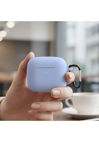 Caseonn Huawei Freeclip 2 Kılıf Askı Aparatlı Mat Silikon Mavi