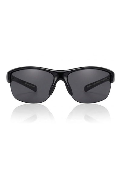 Di Caprio Dc3033black Oval Yarım Çerçeve Polarize Camlı Erkek Güneş Gözlüğü Siyah