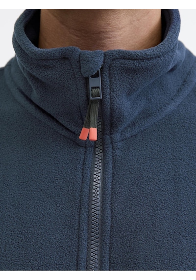 Jack & Jones Jjalpes Half Zıp Fleece Polar Ceket Aw25 Navy Blazer Navy