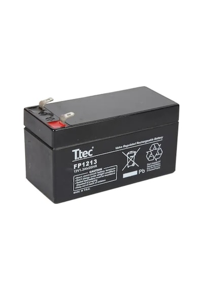 Ttec 12 Volt 1.3A Akü - 12V 1.3 Ah Bakımsız Kuru Akü 2024 Üretim