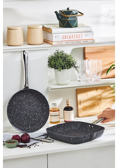 Karaca  Biogranit Navy Stone Grill Tava  Set