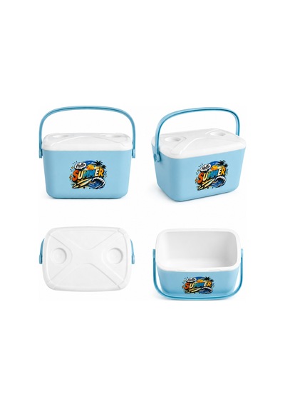20 Lt Buzzy Retro Buzluk Termos 1179 Cooler Box -401 Açık Mavi