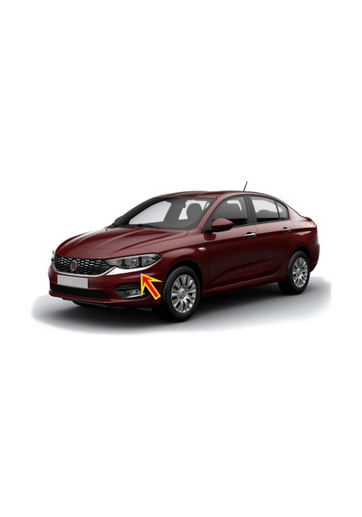 Fiat Egea Far Kaşı Sedan 2 Parç. P.Çelik 2015- ve Sonrası