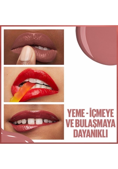 Maybelline New York Super Stay Vinyl Ink Likit Ruj 115 Peppy