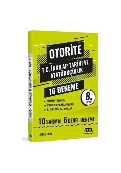 Tandem 8. Sınıf LGS Otorite İnkılap Tarihi 16 Deneme