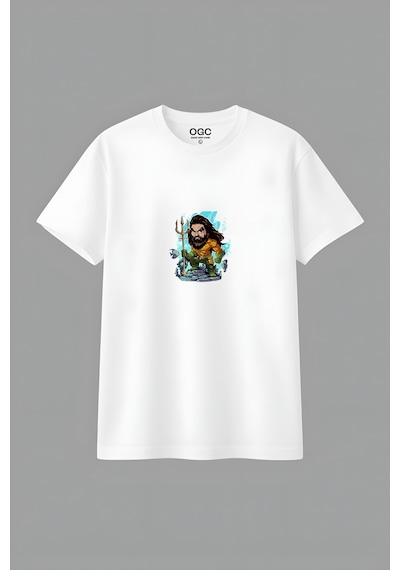 Ogc Aquaman Unısex T-shırt Beyaz