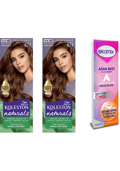 Koleston Naturals Tüp Boya 6 - 7 Çikolata Kahve 2 Adet