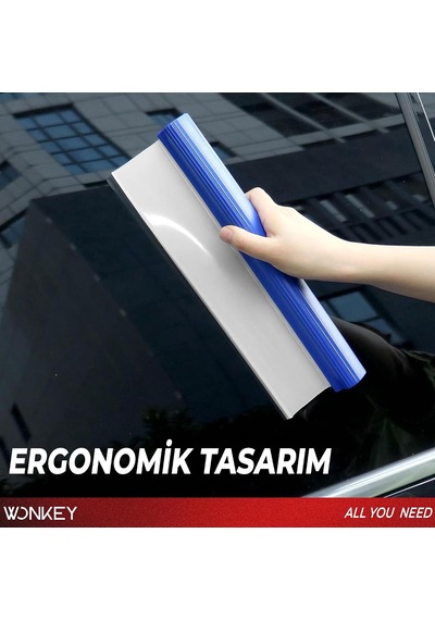 Silikon Uçlu Kaporta Su Çekeceği, Oto Araba Yıkama Kurulama Su Alma Çekeçek, Çizmez Otomobil Cam Su Çekme Aparatı, Oto Çekcek