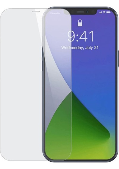 Baseus Apple Uyumlu   iPhone 12 Pro Max 6.7 0.3Mm Ful Tempered Cam Ekran Koruyucu Şeffaf (467499338)