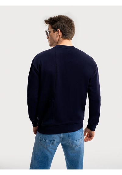 Oversize Erkek Sweatshirt Lacivert