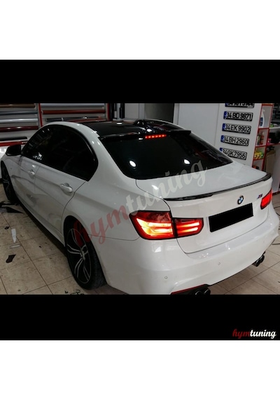 Bmw 3 Serisi F30 Cam Üstü Spoiler. Parlak Siyah