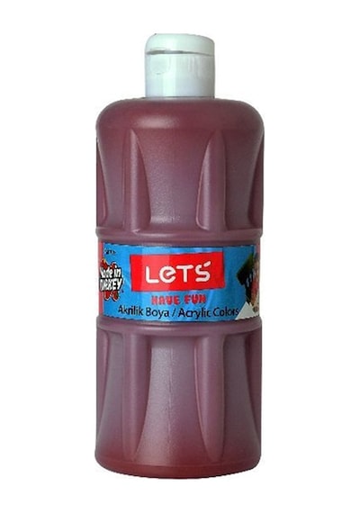 Lets Akrilik Boya 500 Ml Kahverengi L-5308 Çok Renkli