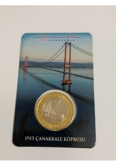 Canakkale Koprusu Hatıra Parası 1 Lıra