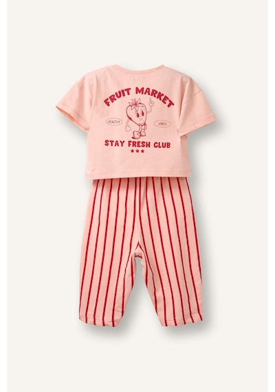 Defacto Meyve Baskılı 2li Takım Kız Bebek H2661a526sppn153 Pembe-pn153